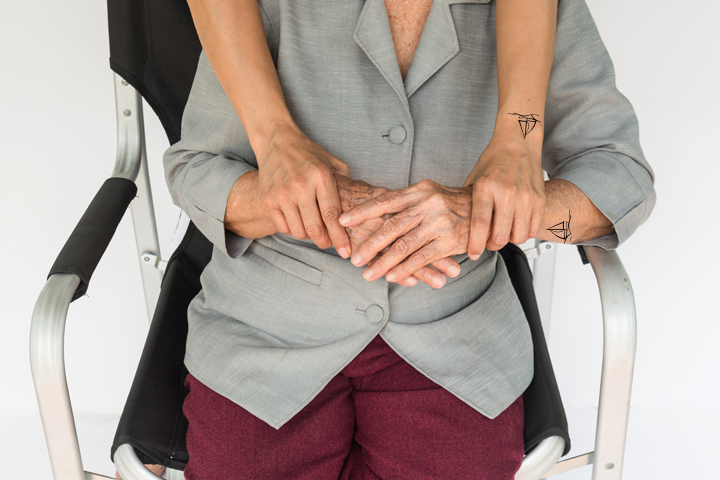 Sailboat, mother-son tattoo