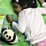 Playtoons Panda-A stuffed panda soft toy.-By mariyum