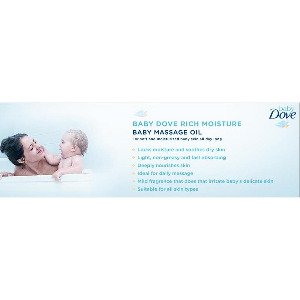 Baby Dove Rich Moisture Baby Massage Oil Reviews, Ingredients, Benefits