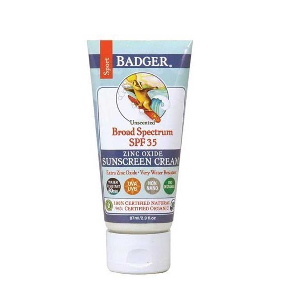 Badger Natural Sport Sunscreen SPF 35