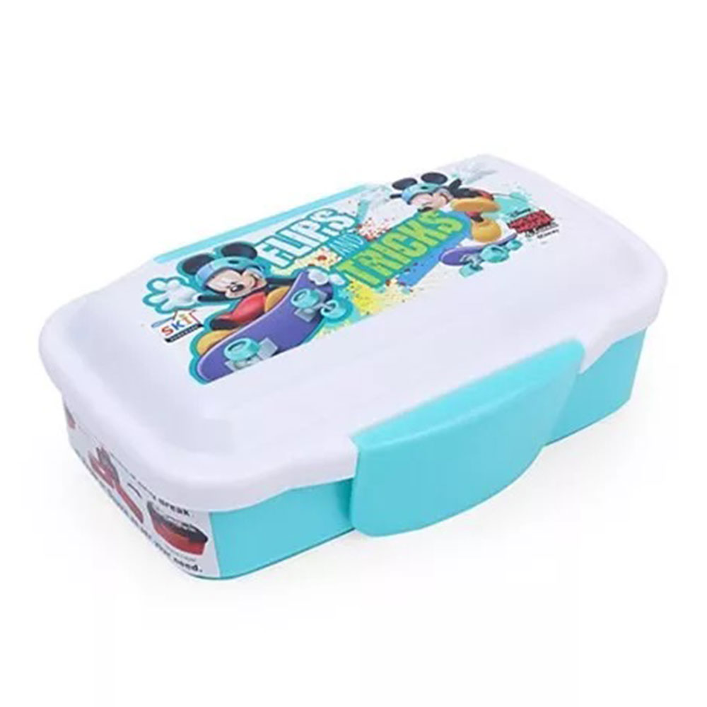 Disney Mickey Mouse And Friends Clip Lock Lunch Box With Fork