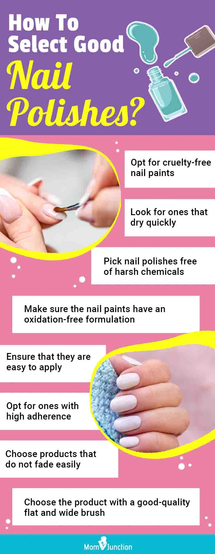 How To Select Good Nail Polishes (infographic)