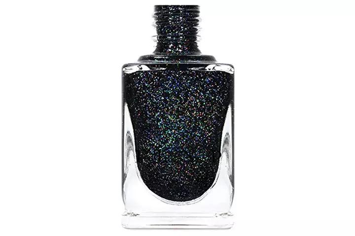 ILNP Cityscape - TRUE Black Holographic Jelly Nail Polish