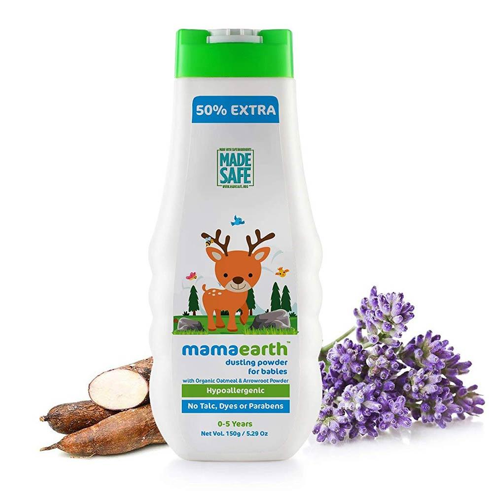 Mamaearth Dusting Powder With Organic Oatmeal & Arrowroot Powder