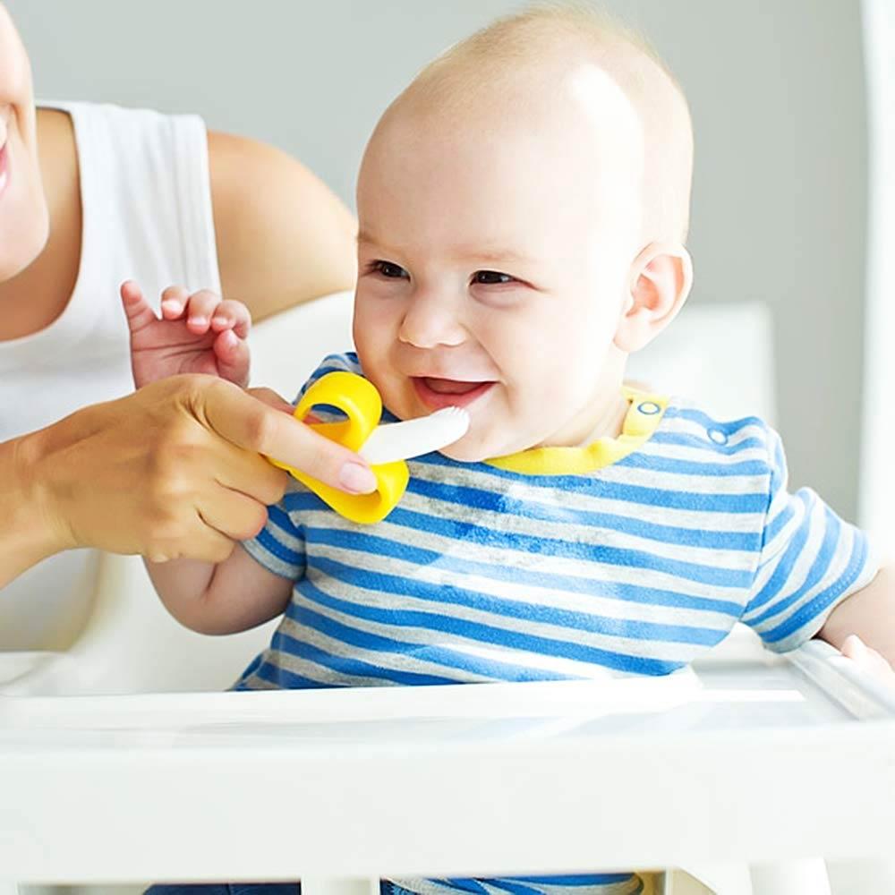 banana toothbrush teether