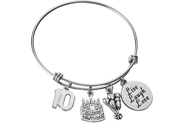 Miss Pink Stainless Steel Expandable Bangle