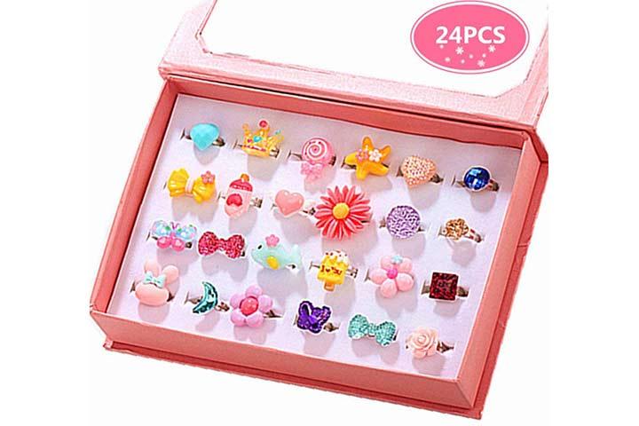 PinkSheep Little Girl Jewel Rings