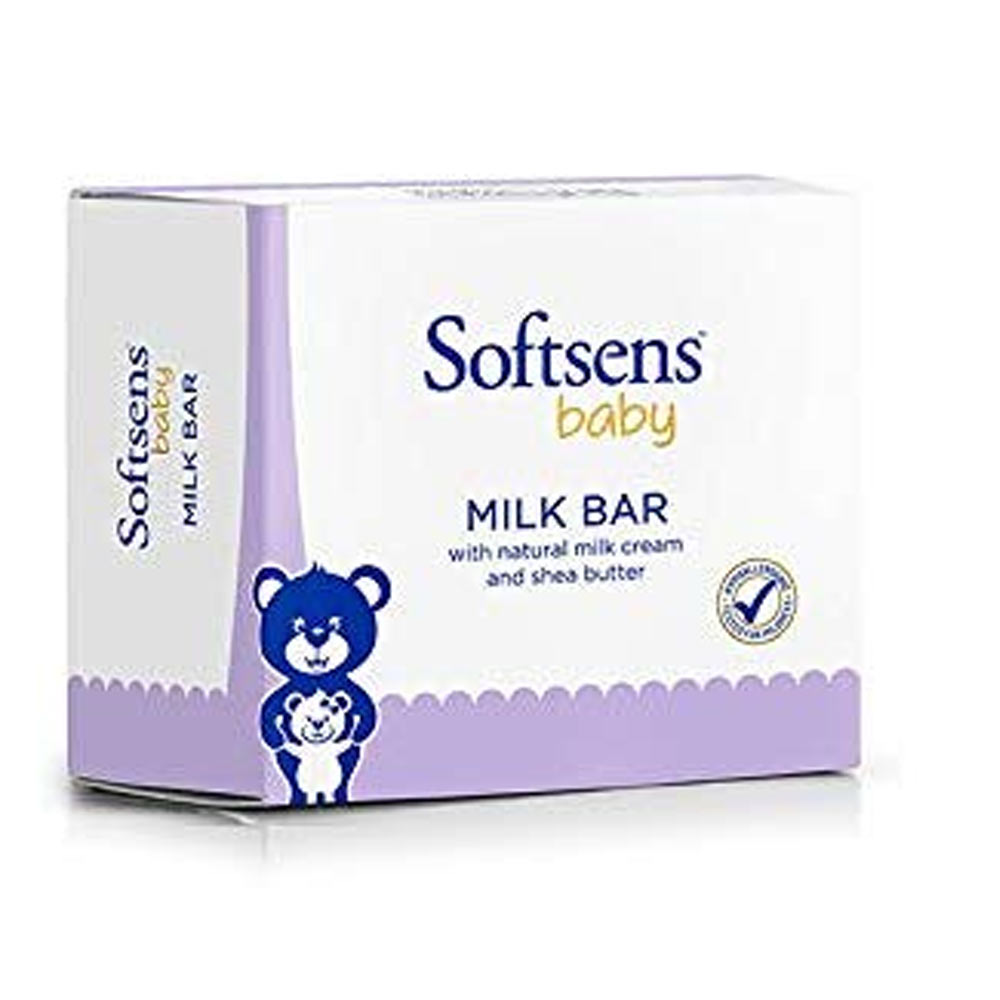 Softsens Baby Milk Bar Soap with Natural Milk Cream & Shea Butter