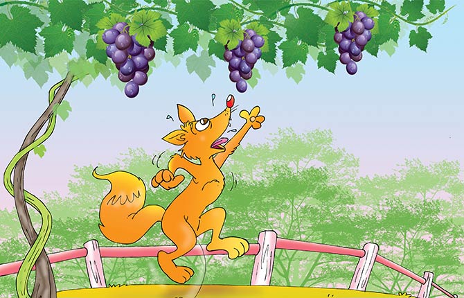लोमड़ी और अंगूर की कहानी | Fox And Grapes Story In Hindi