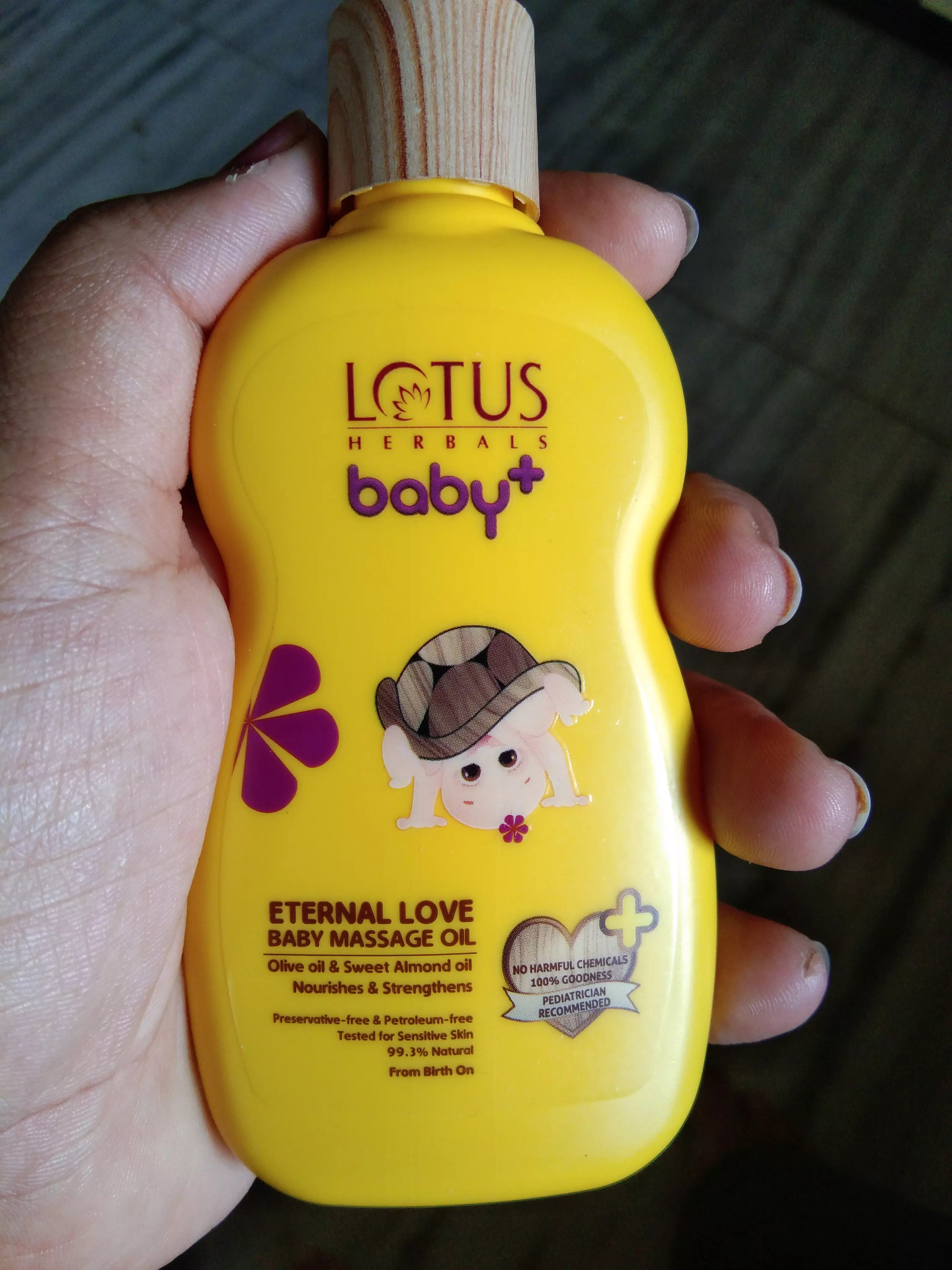 lotus baby massage oil
