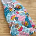 Babyhug Hooded Quilted Wrapper-Softest fabric-By sammiya
