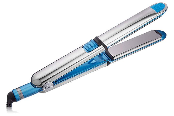 6. BaBylissPRO Nano Titanium-Plated Straightening Iron with Blue Ceramic Plates - wide 1