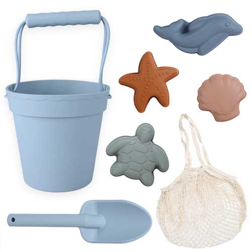 Blue Ginkgo Silicone Beach Toys