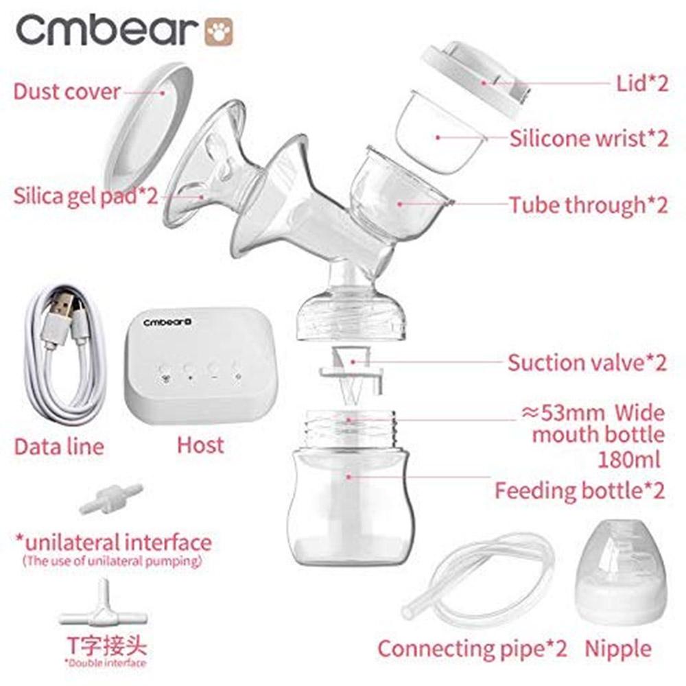CMBEAR PainFree Enhanced Suction Version Double Electric Breast