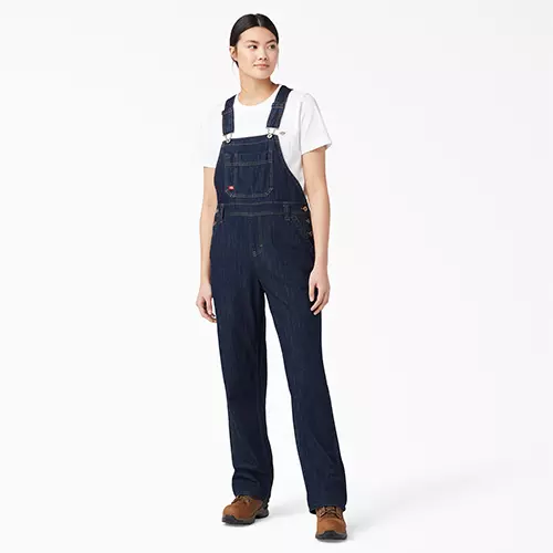 Dickies Women’s Plus Size Denim Bib Overall