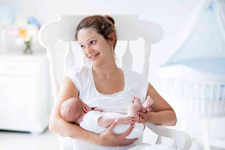 Breastfed babies get the prebiotics from the milk.