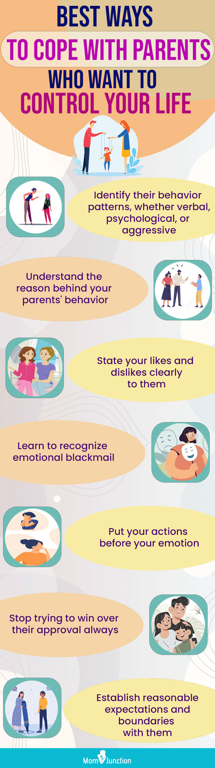strategies for dealing with a controlling parent (infographic)