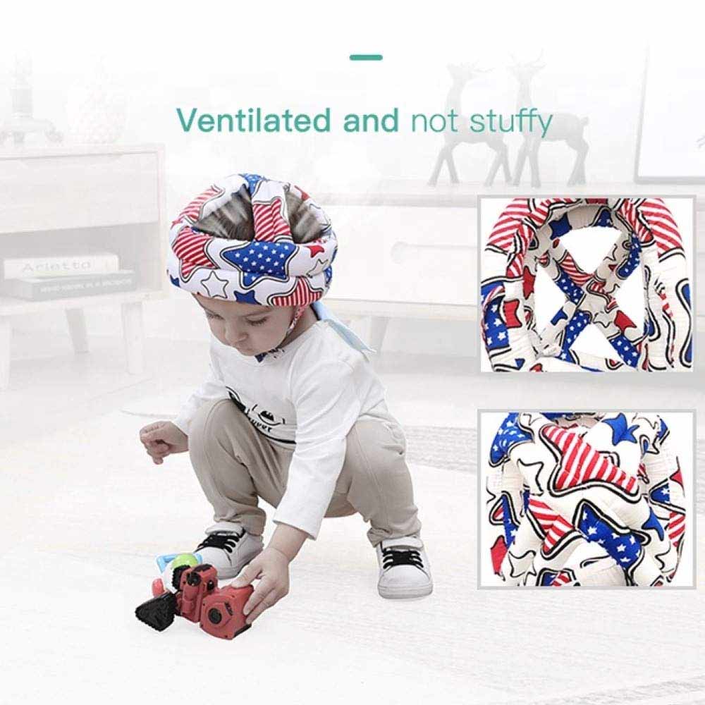 Kezle Baby Kids Adjustable Warm Cap No Bumps Safety Helmet