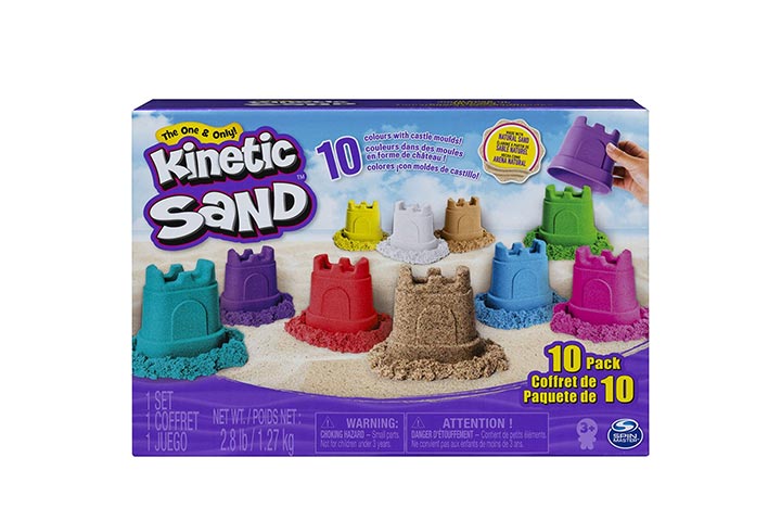 Kinetic Sand Colored Castle Containers