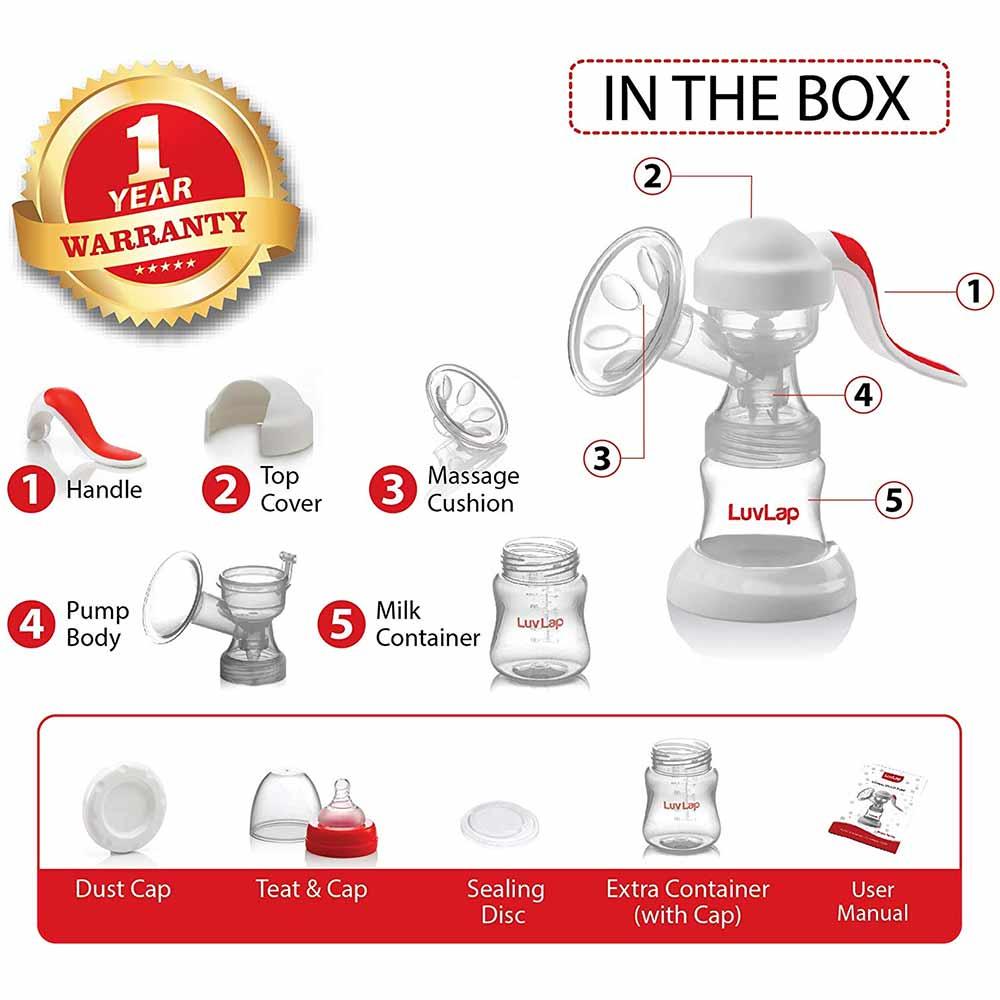 LuvLap Royal Manual Breast Pump Reviews, Features, Price Buy Online