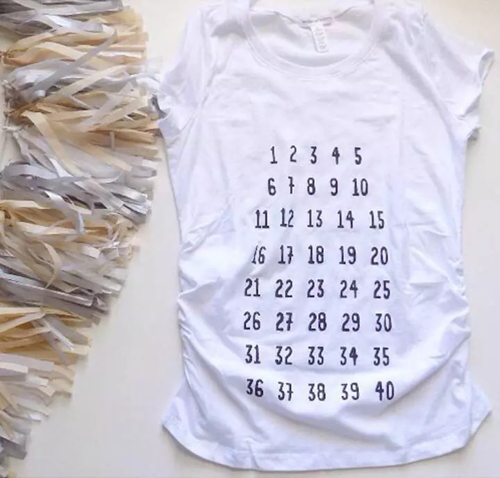 Make Your Own Maternity Countdown Shirt
