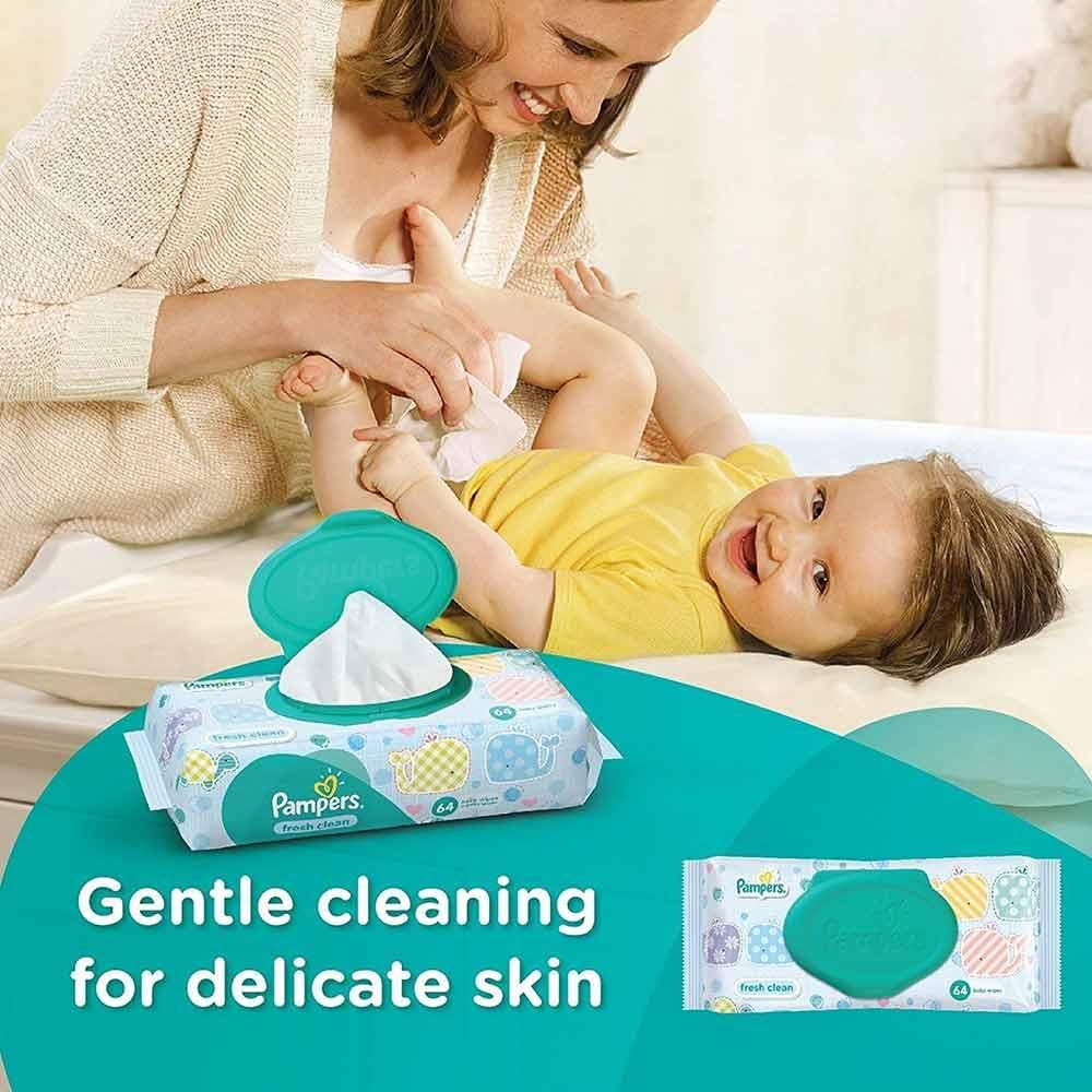 Pampers Fresh Clean Baby Wipes Reviews, Features, How to use, Price