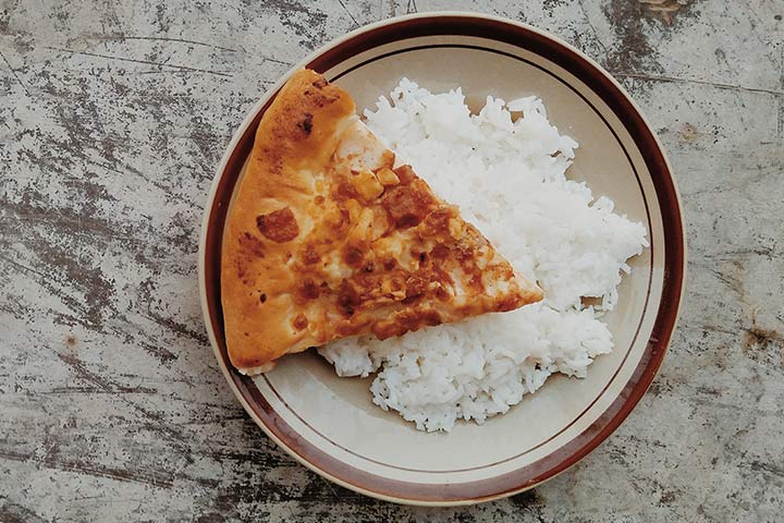 Pizza White Rice