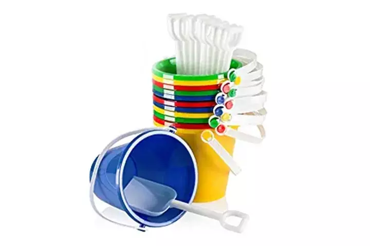 Top Race Beach Pails, Sand Buckets, And Sand Shovels Set