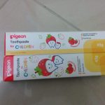 Pigeon Strawberry Toothpaste-Baby safe toothpaste from Pigeon-By sumi2020