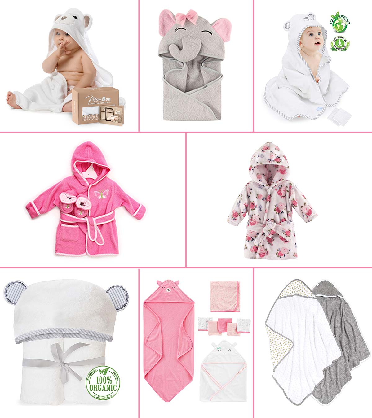 Zhengpin New Baby Warm Soft Coral Fleece Hooded Bath Towel Kids Robe Sleep Blanket 