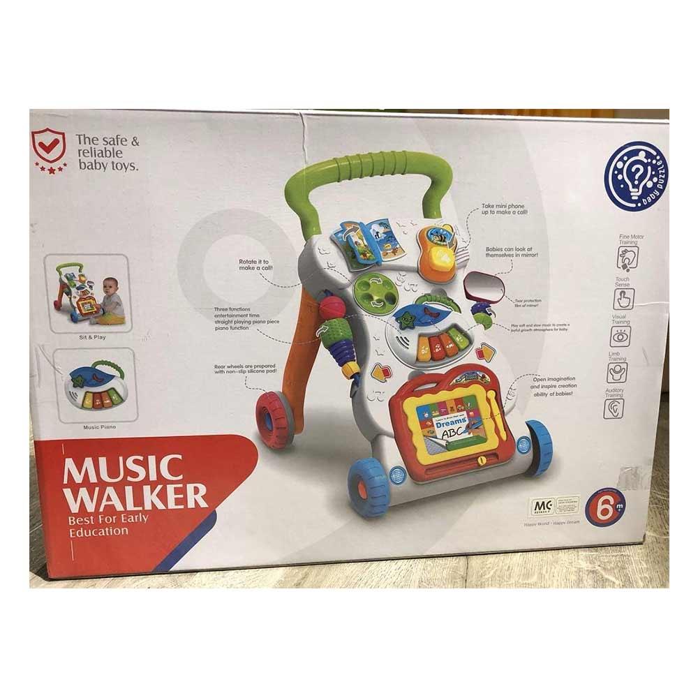 AdiChai 4 in 1 Baby SittoStand Musical Walker with Music