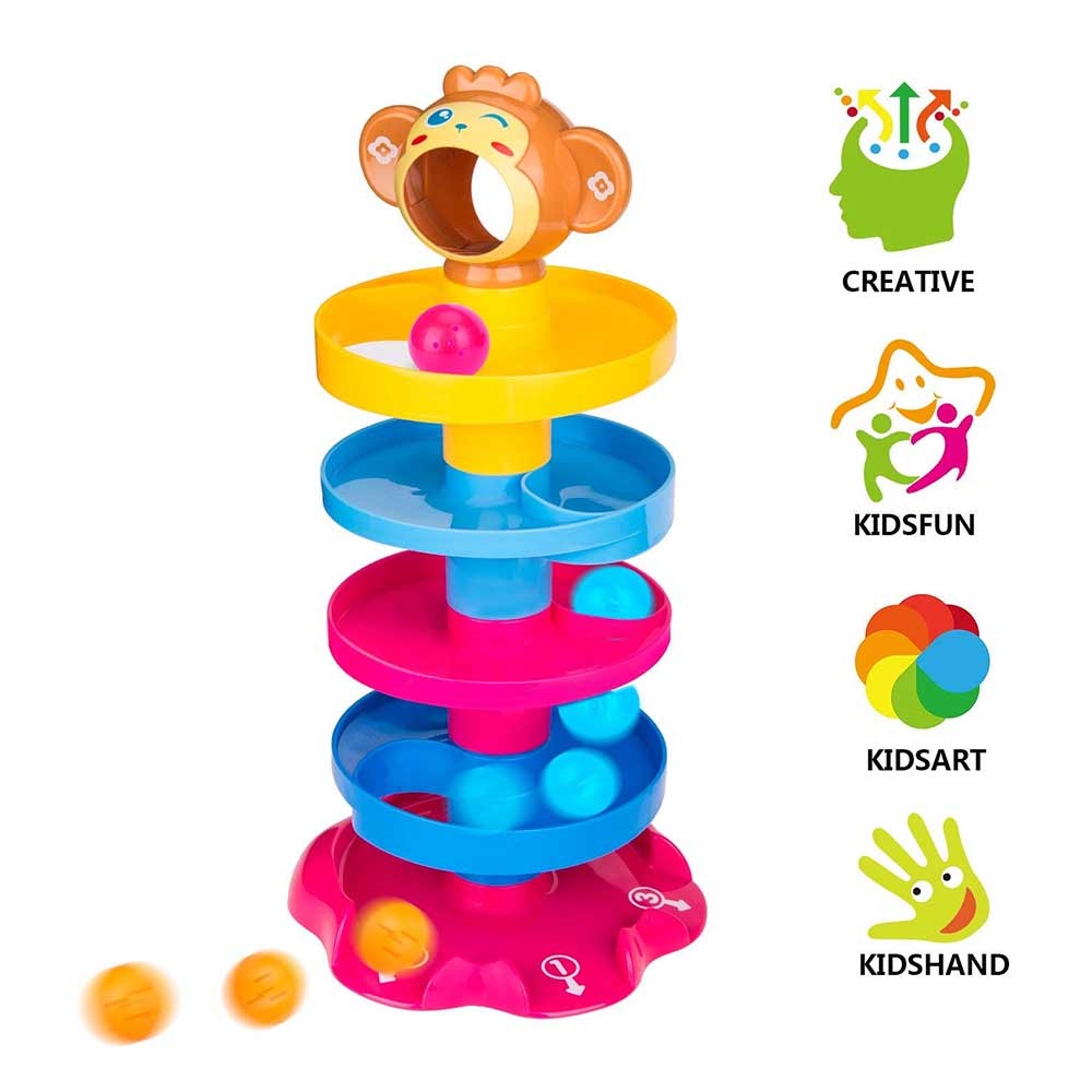 AdiChai Monkey Ball Drop Toy for Babies