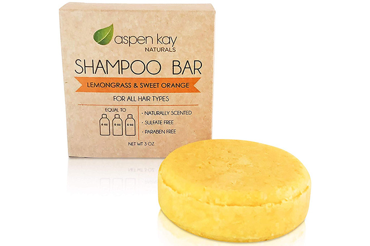 Aspen Kay Naturals Lemongrass & Sweet Orange Shampoo Bar