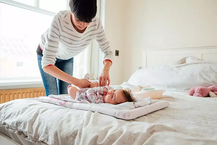 Change The Diaper In A Standing Up Position