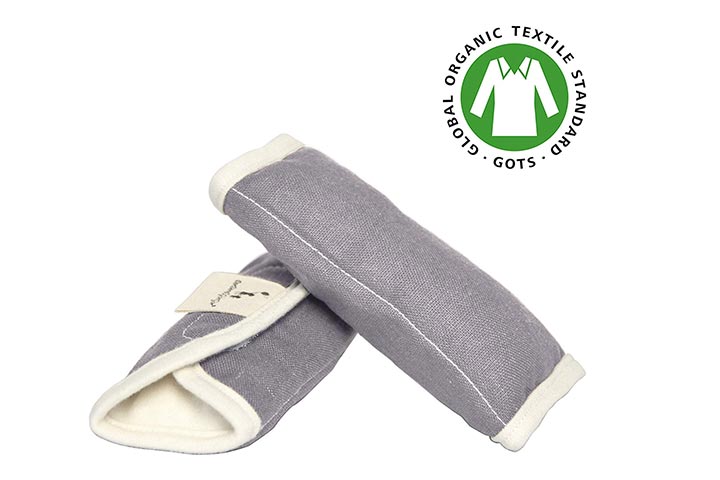 DorDor&GorGor Organic Baby Seat Belt Cushion (Gray)