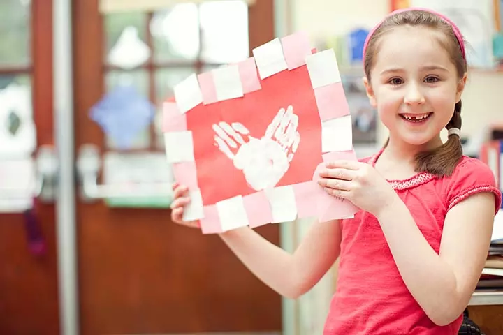Handprint Valentine Card