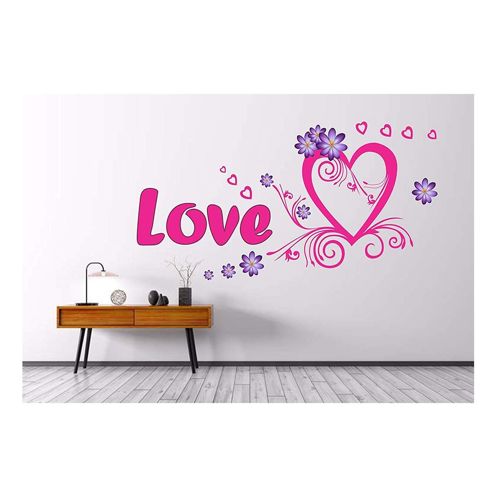 Happy Walls Heart and Flower PVC Wall Stickers