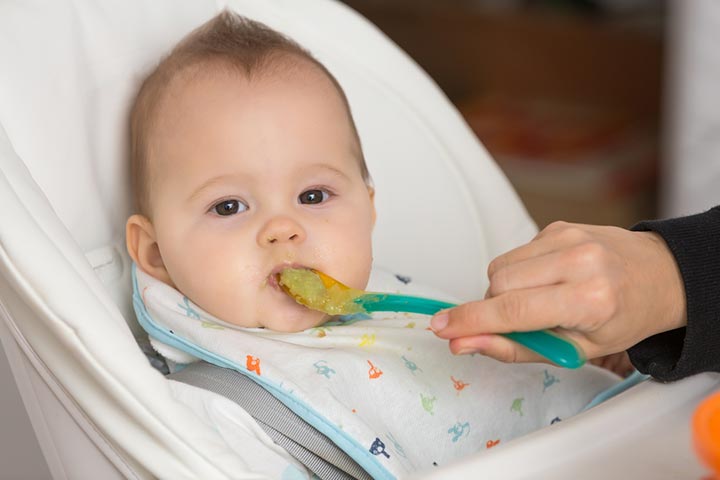 If babies on solids are given pureed greens, they may have green stools