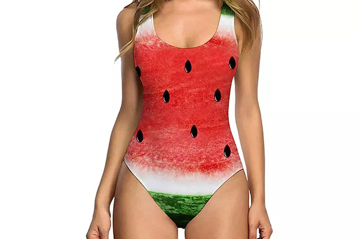 Keepfit Women One Piece Swimsuit with a Sexy High Cut