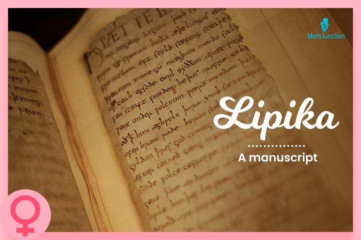 Lipika means a short manuscript 