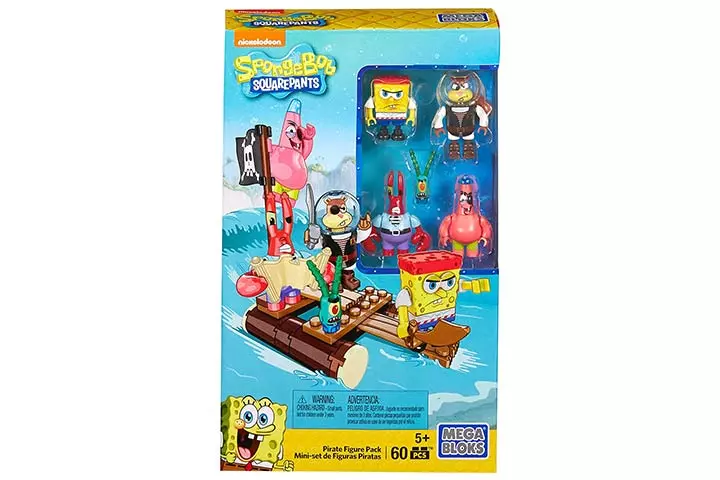 Mega BloksSpongebobSquarepants Pirate Figure Pack Building Playset