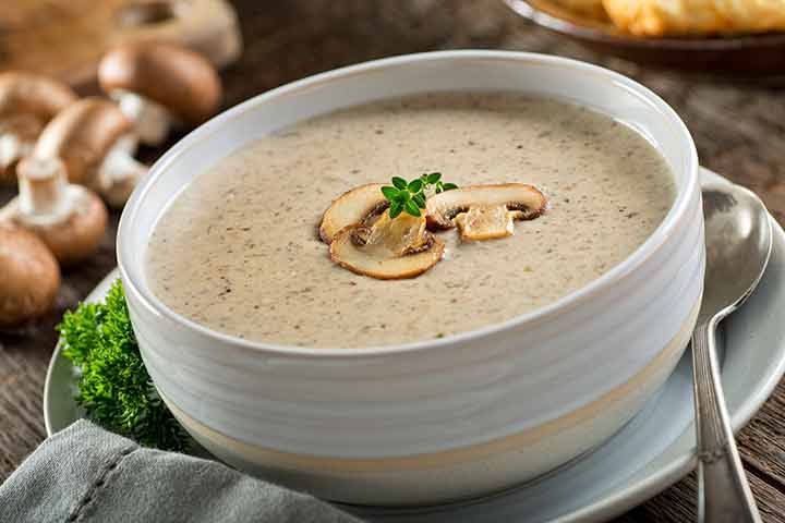 Mushroom soup recipe for babies