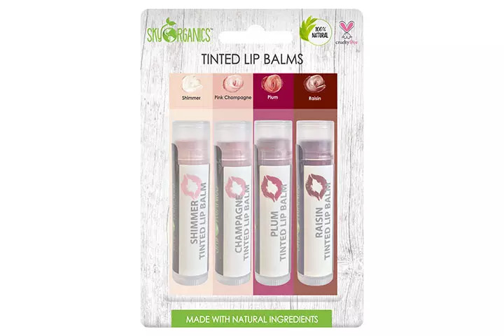 Organic Tinted Lip Balm by Sky Organics