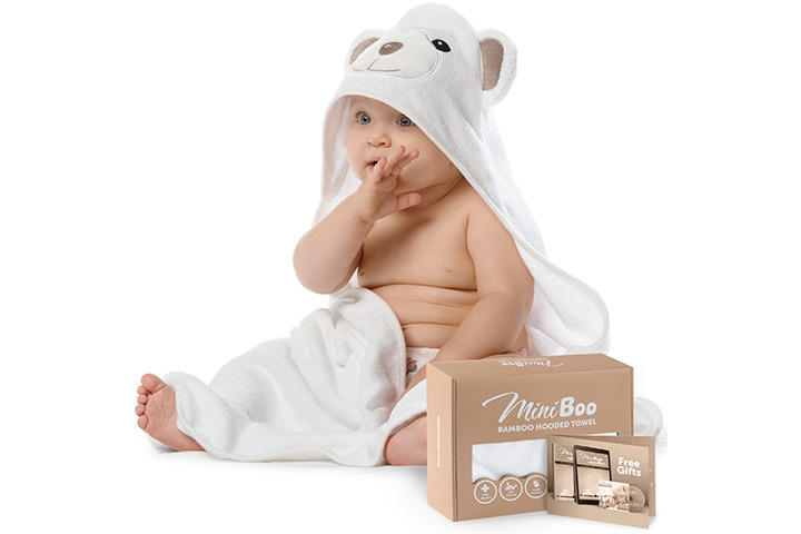 Premium Ultra Soft Organic Bamboo Baby Hooded Towel