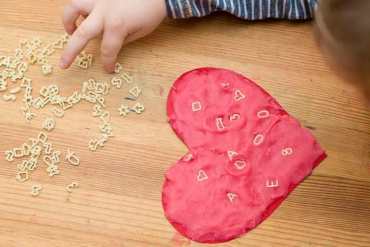 Red Heart From Play Dough