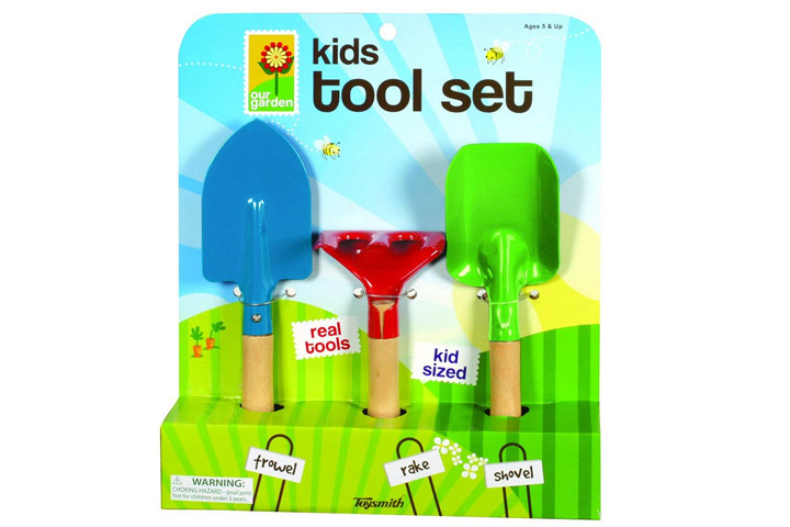 Toysmith Kid's 3-Piece Garden Tool Set