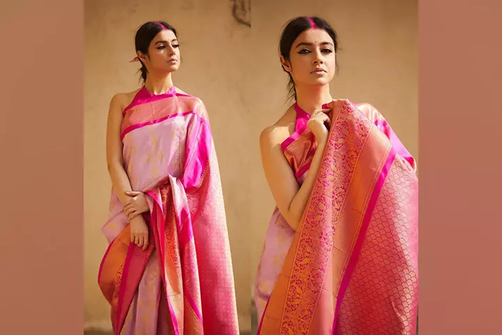 Wearing Nine Yards Of Elegance