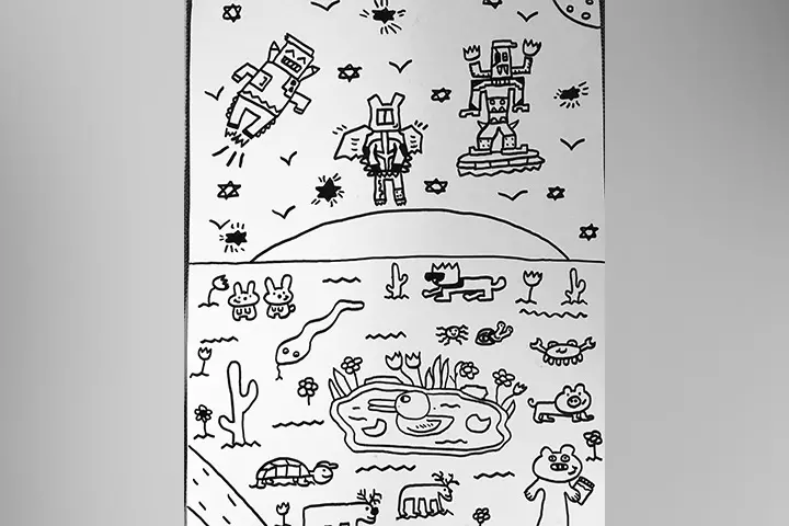 look at some of his artwork4