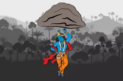 श्री कृष्ण और गोवर्धन पर्वत की कहानी | Shri Krishna Govardhan Parvat