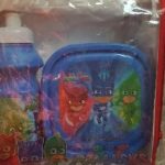 Disney Lunch Box And Water Bottle With Fork Spoon PJ Masks-Lunch box disney-By anita_jadhav_dhamne